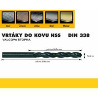Vrták HSS   1,0x012/034mm DIN338, válcovaný OREN
