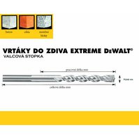 Vrták do zdiva EXTREME   4,0x050/075mm, DeWalt